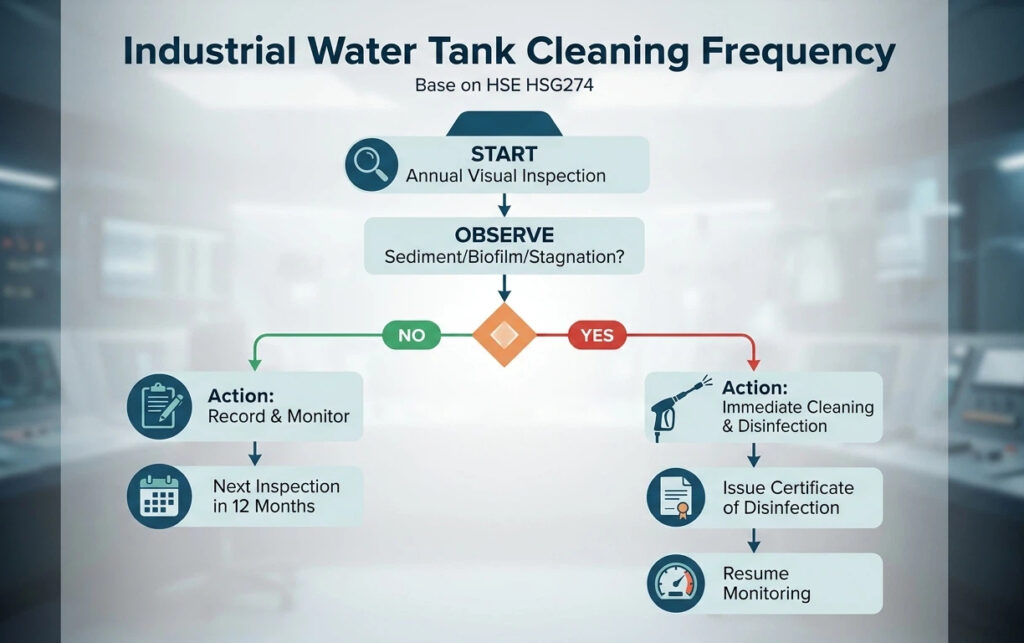 Industrial Water Tank Cleaning Frequency