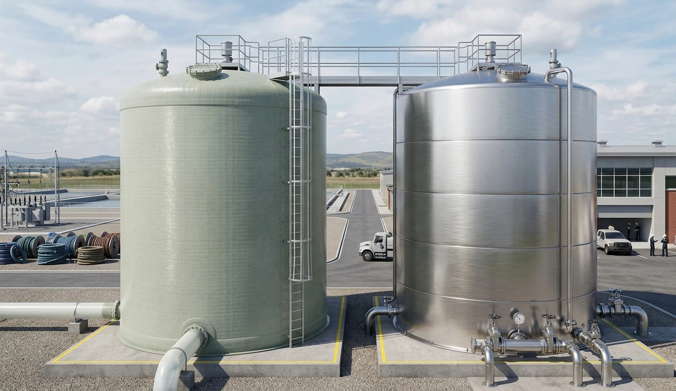 FRP vs Stainless Steel water storage