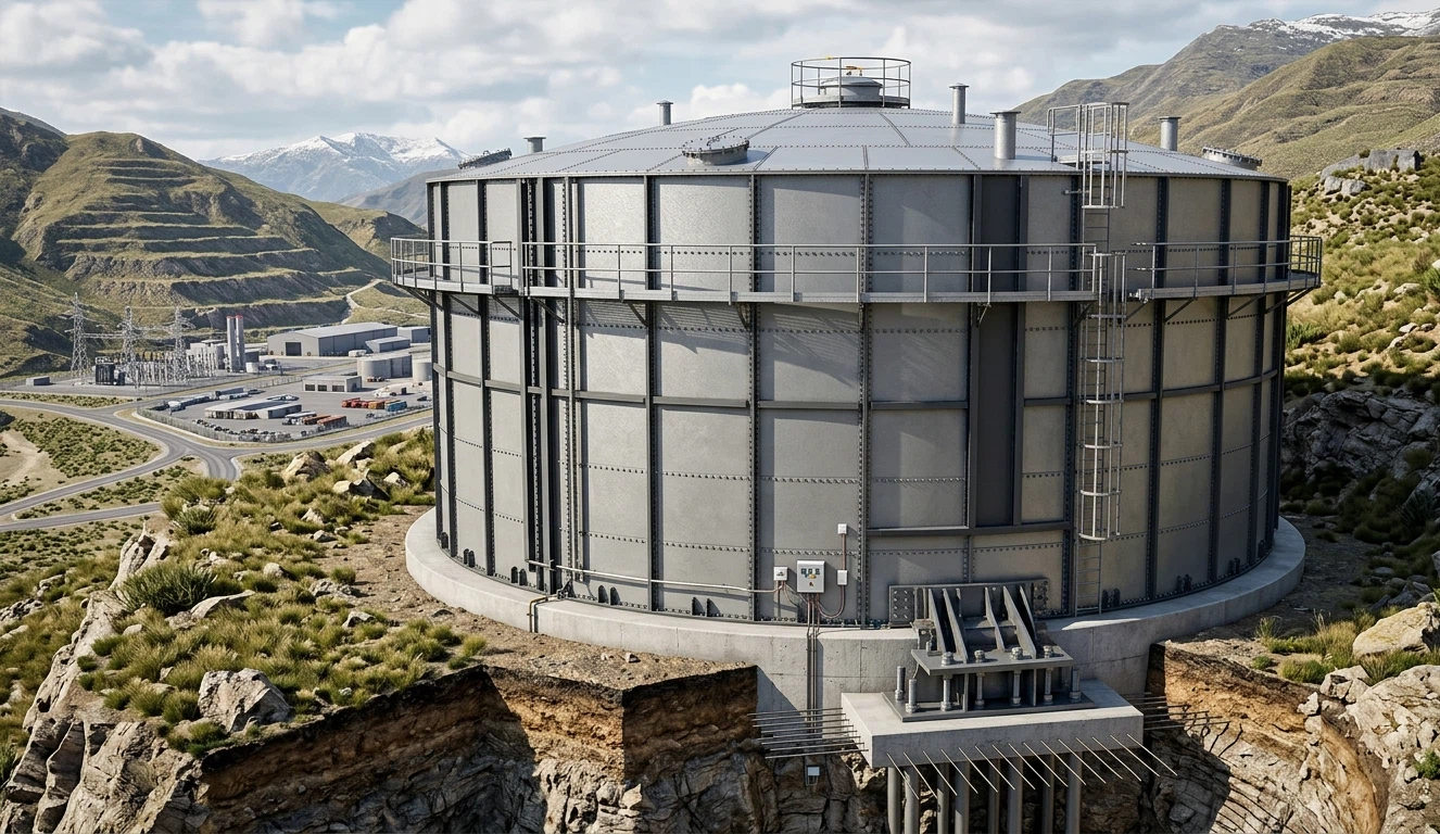 Quality and handover review associated with water tank flexible connection